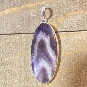 African Lace Amethyst Gemstone Crystal Natural Stone Pendant Neck…